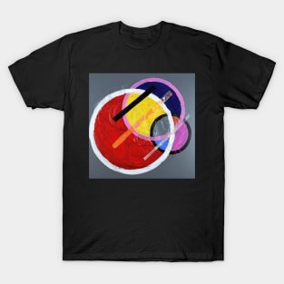 Circles and lines Abstract 339. T-Shirt